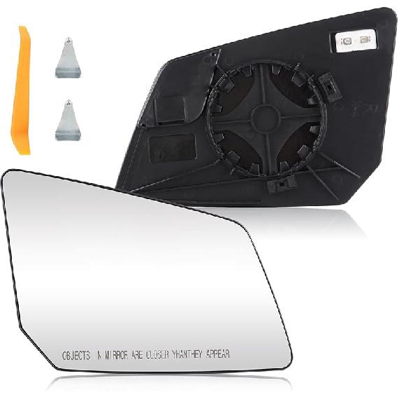 New Passenger Right Side Heated Mirror Compatible With GMC Acadia Chevy Traverse Saturn Outlook Replacement For 15951928, 25990004, 30223, 80223,