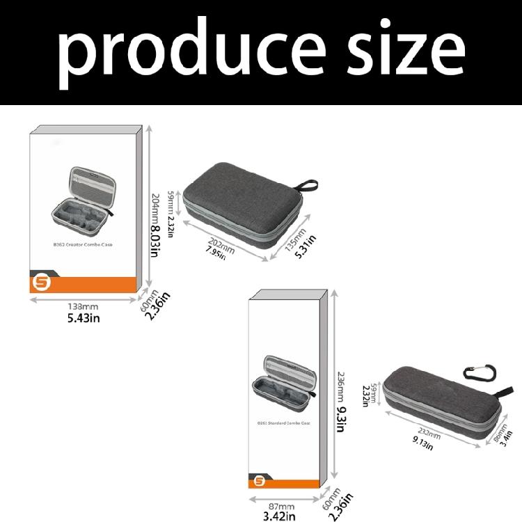 Daily Gear Case for Action Camera Accessories with Hard Shell Storage, Soft Lining and Hand Cord Carry for Luggage