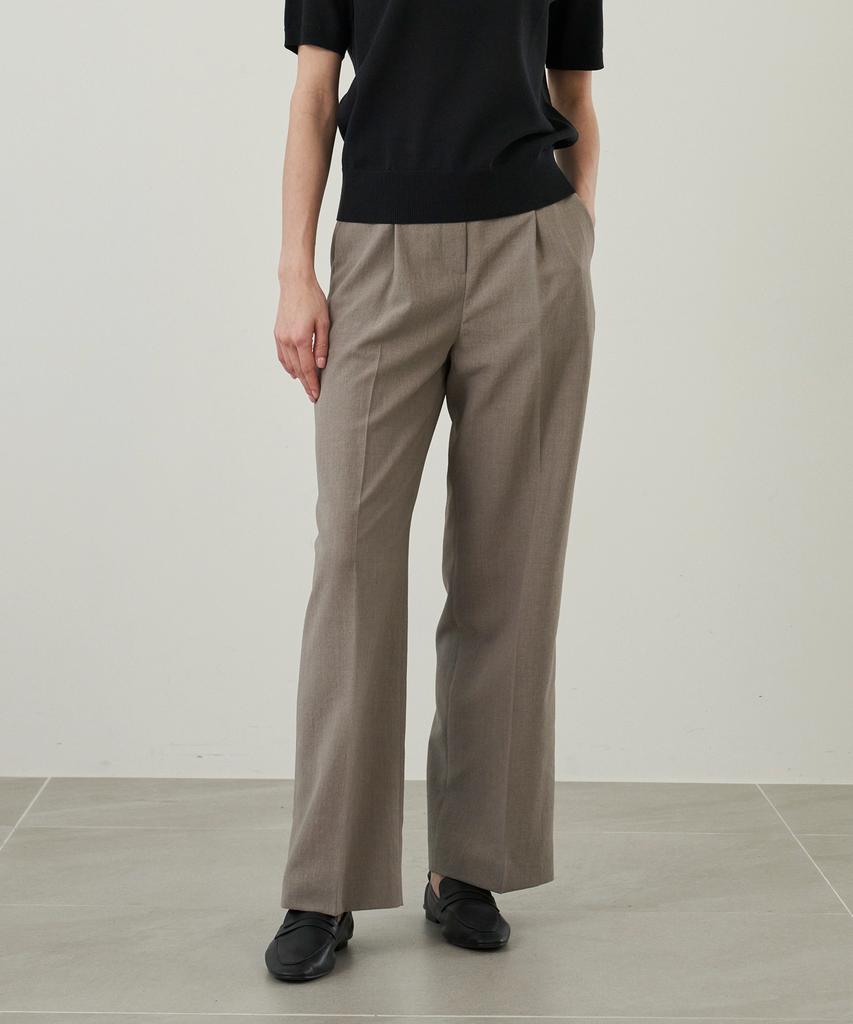210EDIT Women'S Cool Silky Nen Pintuck Wide Slacks _Ze2Pt520_Wbr