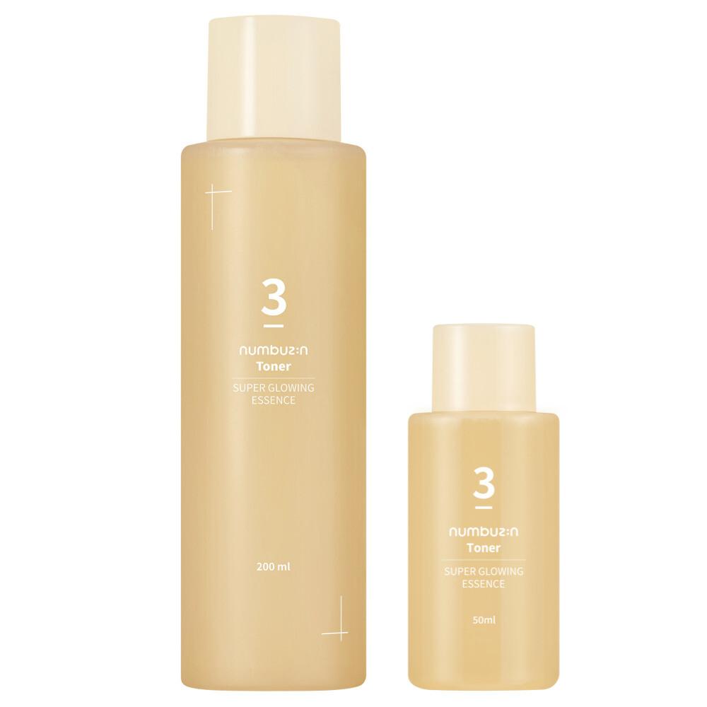 NUMBUZIN Нет. 3 тонера Super Glowing Essence, 200 мл, специальный набор (Особый подарок: 50mL)