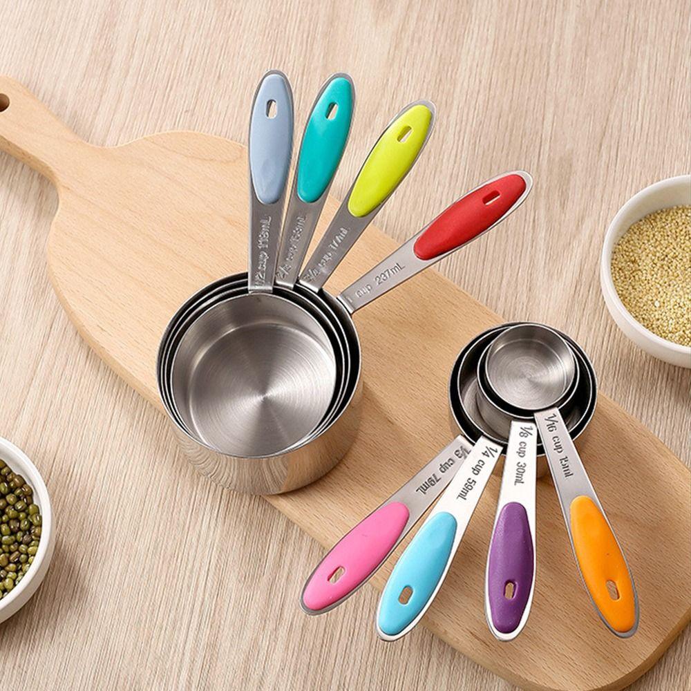8/13Pcs Teaspoon Measuring Cups Set Stainless Steel Kitchen Measure Tool  Food Preparation