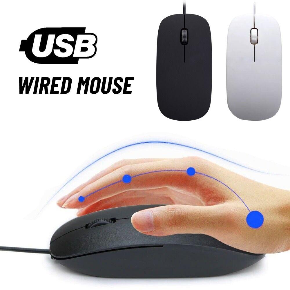 Pc Computer Mobile Gamer Ultrathin Forr Wired Mouse Usb Optics For Pc Acer Laptop Wheel Mute