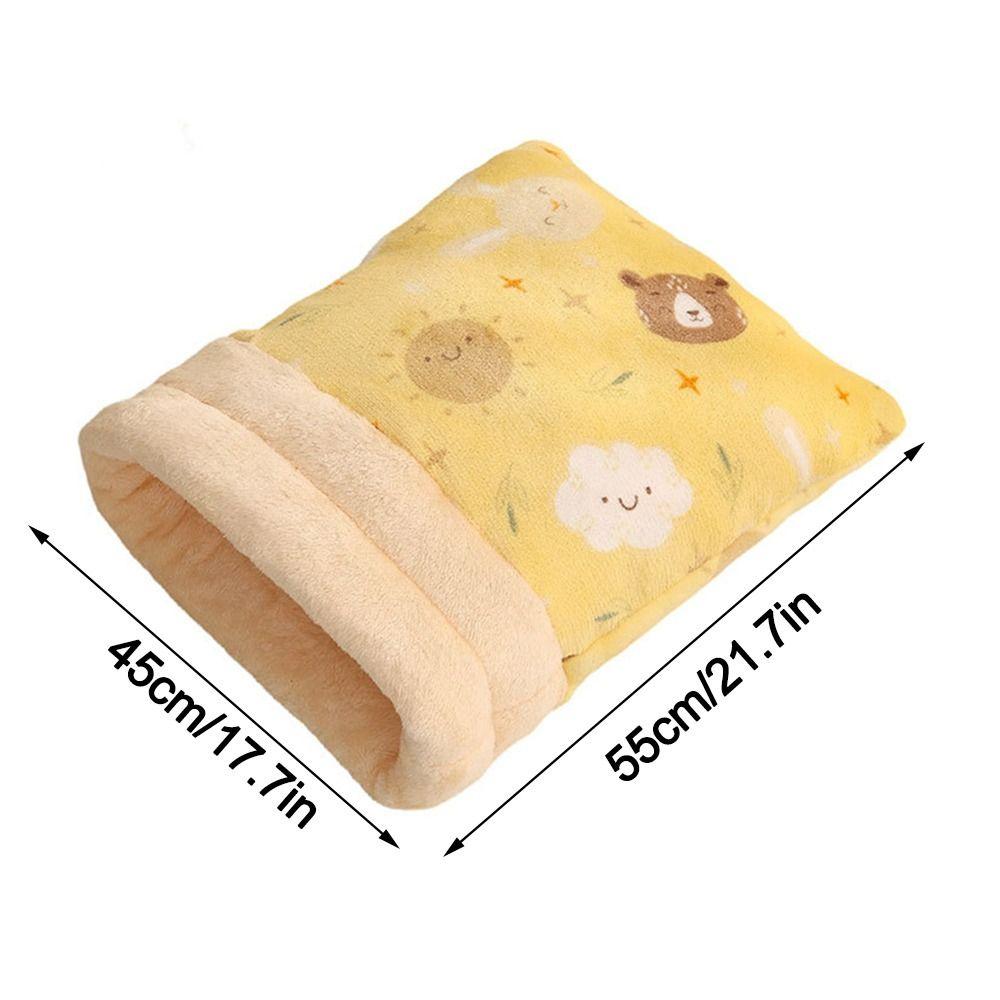 Cute Cat Sleeping Bag Cartoon Thickened Cat Cave Bed Pocket Type Winter Warm Cat Nest Mat Pet Supplies