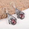 Rhodolite Gemstone Jewelry, Handmade Silver Earring, 925 Solid Sterling Silver Earring For Mother's Gift