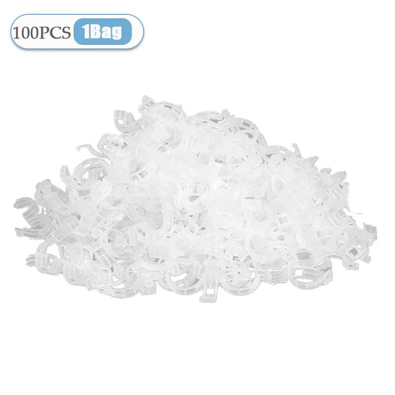100-800PCS Plant Fixing Clips Reusable Plant Vegetables Vine Connects Fixing Tool Tomato Grafting Protect Garden Supplies