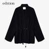 Edition Women's Eastern-Inspired Belted Double-Faced Wool Coat