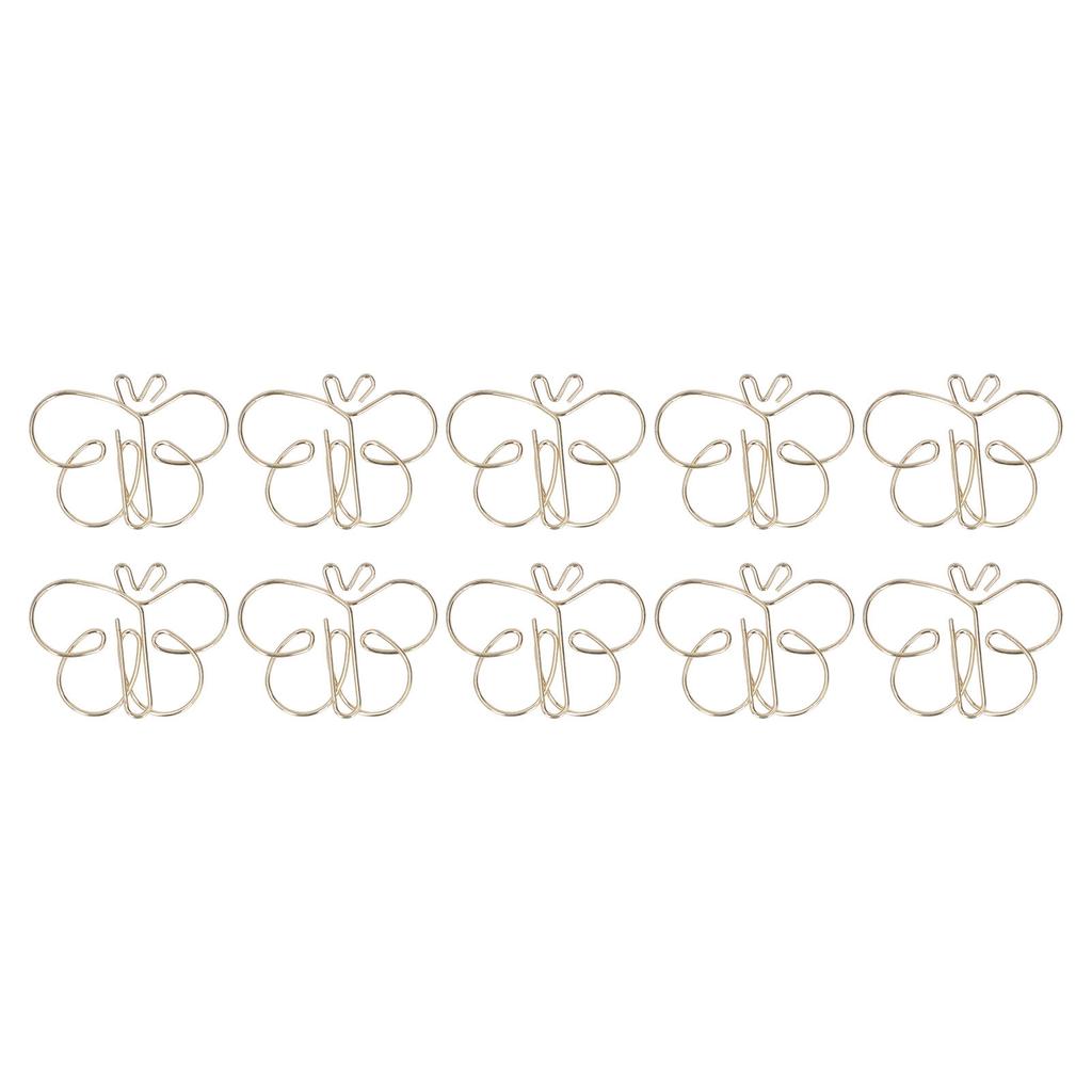 50 шт. Золотые бабочки Скрепки для гальванопокрытия Антикоррозийные Фигурки животных Скрепки для бумаги Антикоррозийные