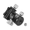 D-25C CNC Machining Aluminum Alloy Double Notch Ball Head Mini Ballhead Low Center of
