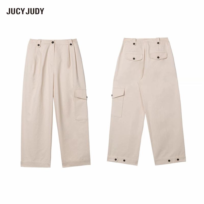 Fashionable workwear style casual pants [Please refer to size chart for Korean brand selection]