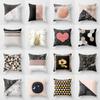 Marble Pattern Decorative Pillowcase Living Room Bedroom Square Cushion Pillowcase