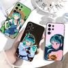 LUM Чехол для телефона с аниме U-Urusei Y-Yatsura для Samsung S26,S25,S24,S23,S22,S30,S21,Ultra,Plus,FE 5G Черный Мягкий Чехол