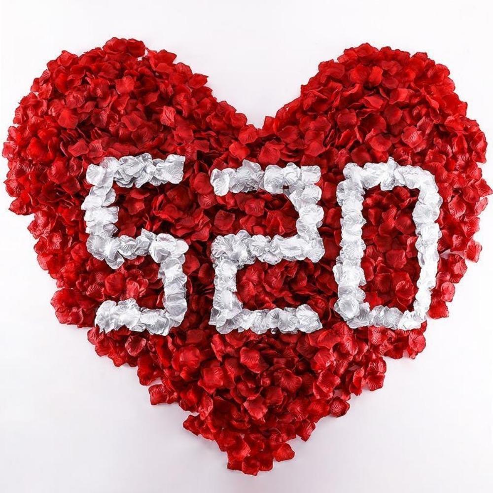 1000 штук нетканого материала, имитирующего лепестки, лепестки роз, украшение свадебного зала, свадебные принадлежности, украшения для вечеринок