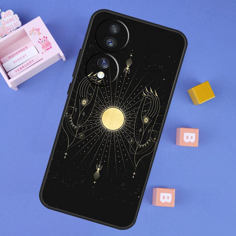 Арт-кейс «Галактика Луна Звезды Фазы Тотем» Для Honor 400 Pro 200 70 90 Lite X9a X9b X9c X9d X8b X8c Win RT Magic 8 5 6 7 Pro Чехол