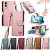 Кожаный чехол-кошелек для Samsung Galaxy A07 A17 A06 A16 A26 A36 A56 A15 A55 S24 Ultra S25 Edge Кошелек для мелочи Слоты для карт Держатель Чехол