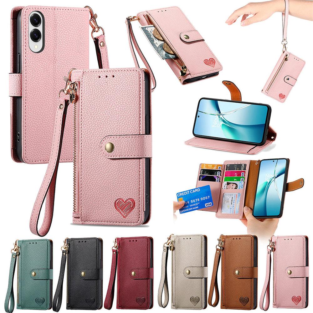 Кожаный чехол-кошелек для Samsung Galaxy A14 A24 A34 A54 A13 A23 A33 A53 A12 A22 A32 A52 A72 Кошелек для монет Держатель для карт Обложка