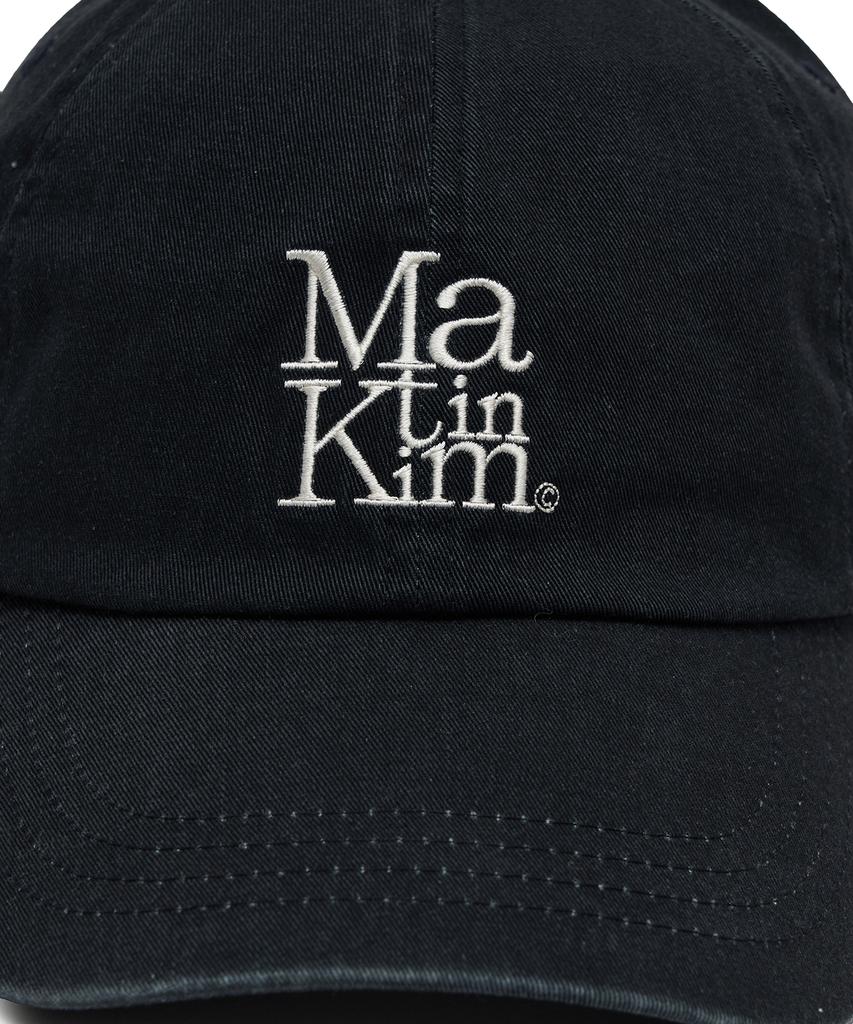 Кепка-бейсболка Mattengkim Matin Block Logo Темно-синяя