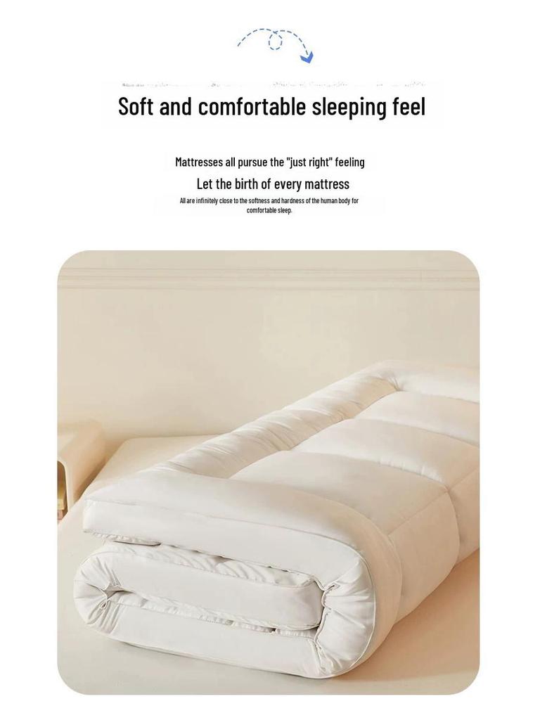 Толстый матрас-подушка Татами для спальни: Складная односпальная кровать 90x190, идеально подходит для студенческих общежитий и сдачи в аренду