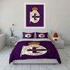 Purple Deportivo La Coruña Set Bedding Duvet Cover Set Duvet Cover Pillowcases  (1 * Duvet Cover 2 * Pillowcases, without duvet insert)