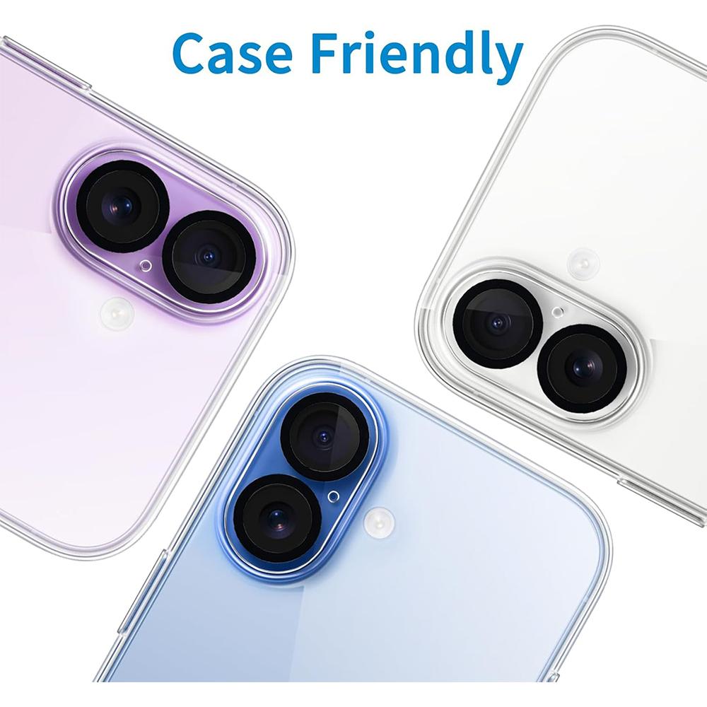 3 шт. Защитная пленка для объектива камеры для iPhone 17 Air 16 E 15 Plus 14 Pro 13 12 11 X Xs Max Xr 17E, Защитная крышка объектива из закаленного стекла 9H HD Clear, Защита от падений