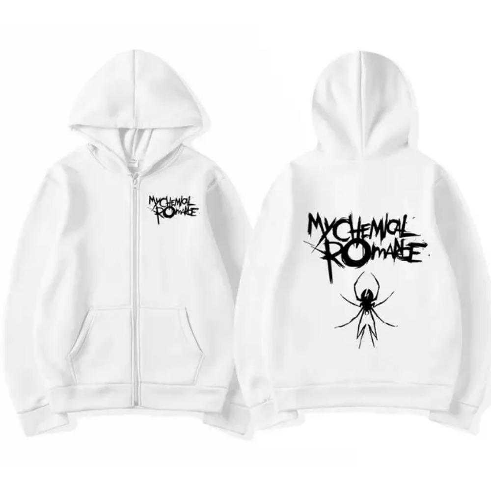 Мужская мода толстовки с капюшоном куртка пальто My Chemical Romance Mcr Dead молния толстовка с капюшоном свободный черный парад панк эмо молния толстовка