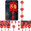 Spring Festival Felt Lanterns New Year Fu Character Blessing Pendant Decoration
