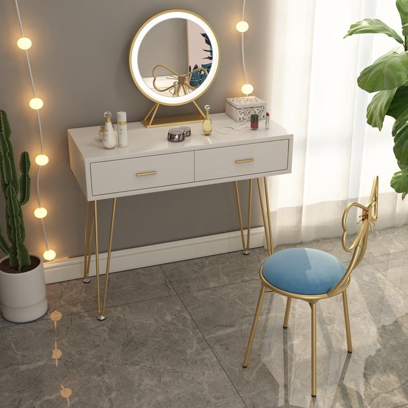 Принцесса Бабочка Стул для Макияжа со Съемной Спинкой - Идеально подходит для Маленьких Спален в Квартирах и Туалетных Зон