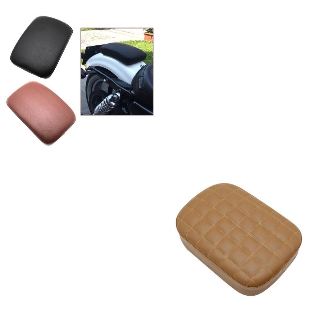 31BC Rear Pillion Passenger Seats,Motorcycle PU Leather Suction Cup Rear Pillion Passenger Pad Seats for XL883 XL1200 X48 72