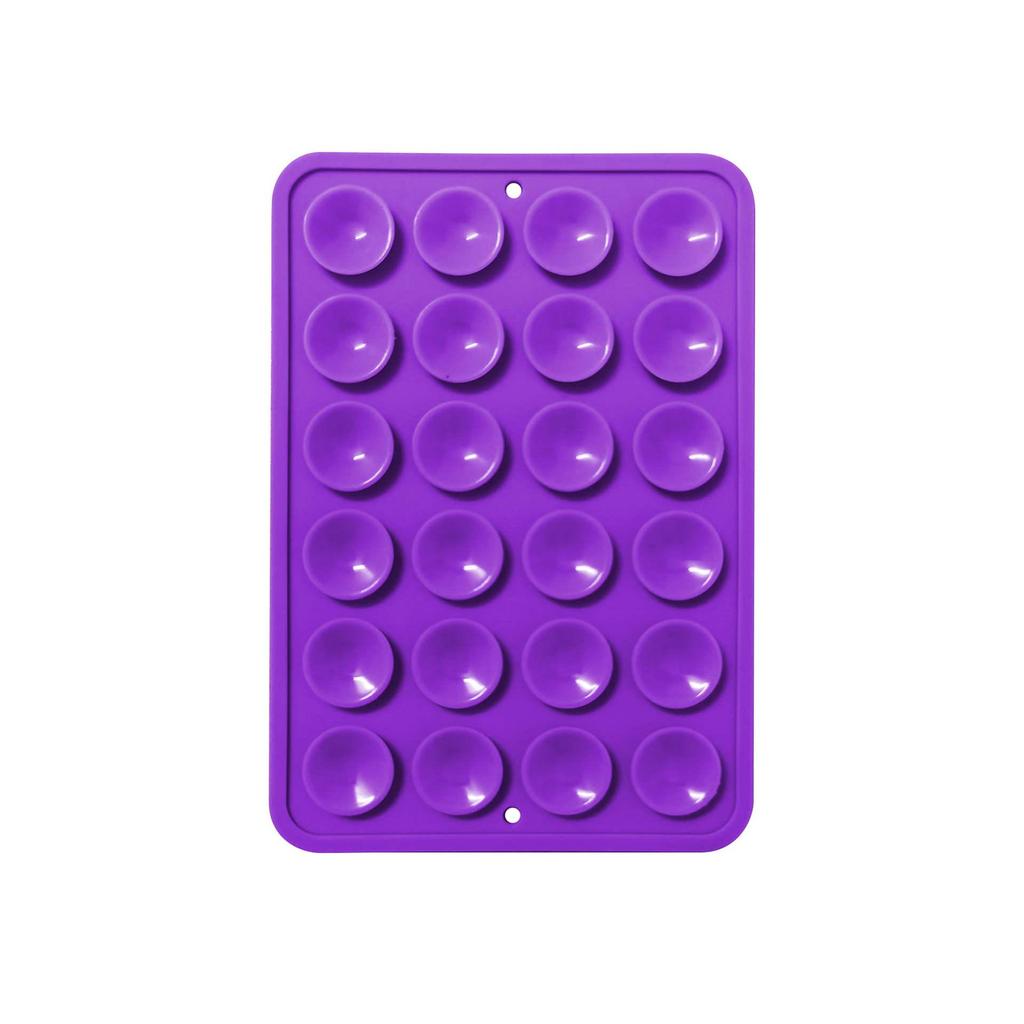 Черная силиконовая противоскользящая подставка для телефона: 24 Портативные, Минималистичные Наклейки на Присосках