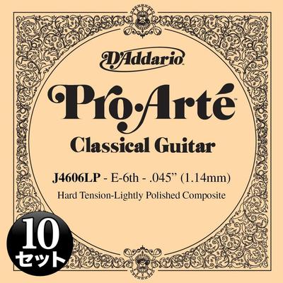 Струны для классической гитары Pro Arte J4606LP слегка отполированные, набор из 10 струн D'Addario E-6th []