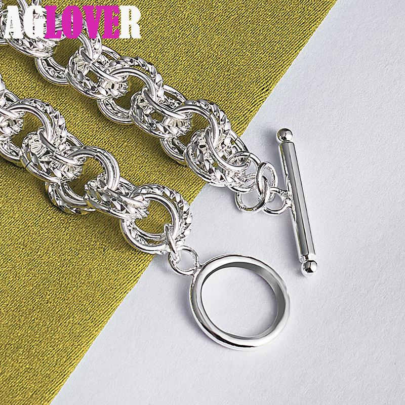 Ювелирные изделия-браслет-цепочка из стерлингового серебра 925 пробы с полным кругом