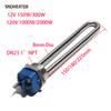 SNDHEATER DN25 1" Резьба NPT Водонагревательный элемент 12В 120В Солнечный погружной нагреватель TEN Сопротивление Однофазный 150/300/1000/2000Вт