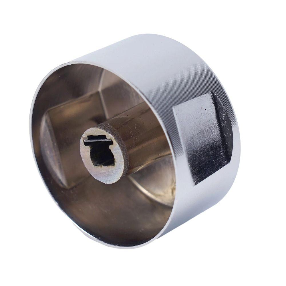 Silver Barbecue Stove Knob Round Stove Switch Knob New Stove Accessories