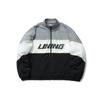 Li Ning Sports Fashion Series Stand Collar Loose Spliced Long Sleeve Jacket Men Jacket Gray AJDR236-2