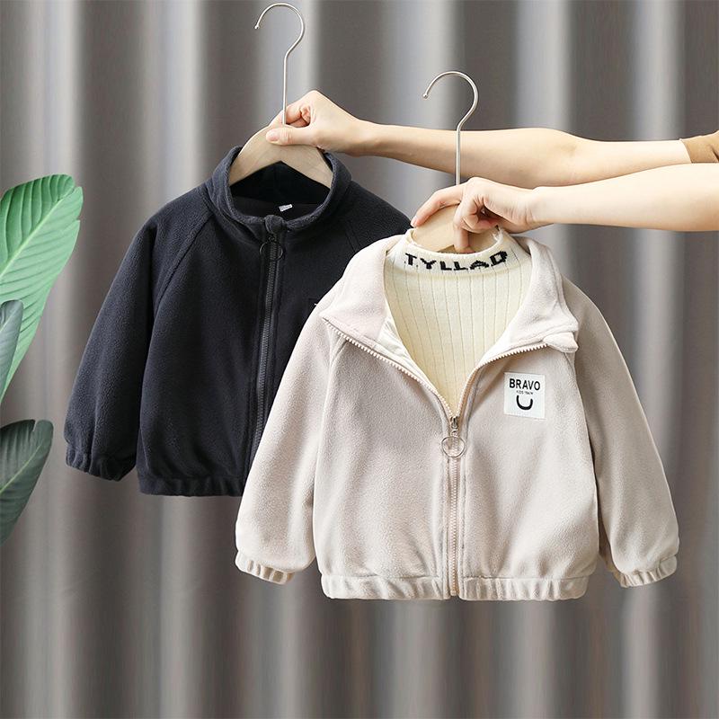 Флисовая куртка для мальчиков - зимняя коллекция 2023 года, теплый флис для осени/зимы