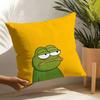 Cute frog meme Pillow Case Home Living Room Decoration Linen Pillow Cases Cushion Cover