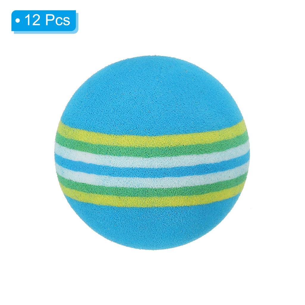 Мячи для гольфа PATIKIL Foam Practice 12 шт. EVA 42 мм, реалистичные, с ограниченным полетом, для практики полета, замаха, для занятий на заднем дворе, в помещении, на открытом воздухе, синие