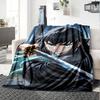 1pc Tokitou Muichirou Blanket, Gift, for Men and Women, Soft Blanket, Good for Sofa Bed Couch Travel, Lightweight Flannel Blanket
