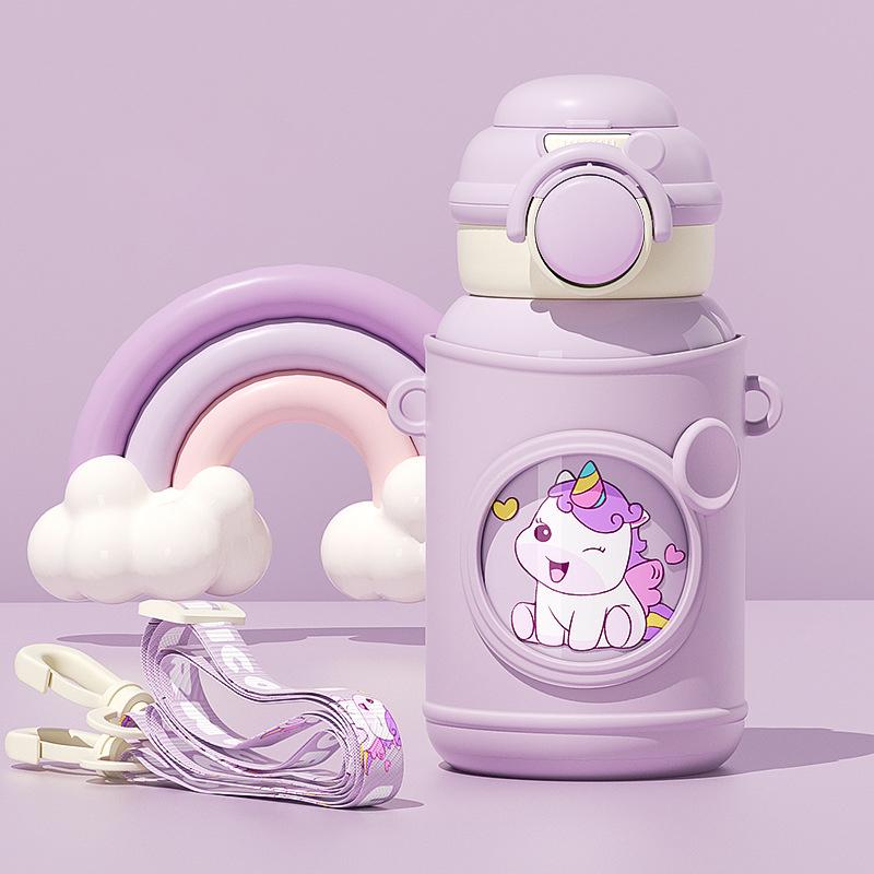 500 мл детские термосы для путешествий на открытом воздухе с термометром сохраняют холод термос из нержавеющей стали с чашкой для воды