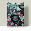 Character P-Psychocuties Throw Lightweight 240g Flannel Blanket Soft Skin-friendly for Summer Cooling