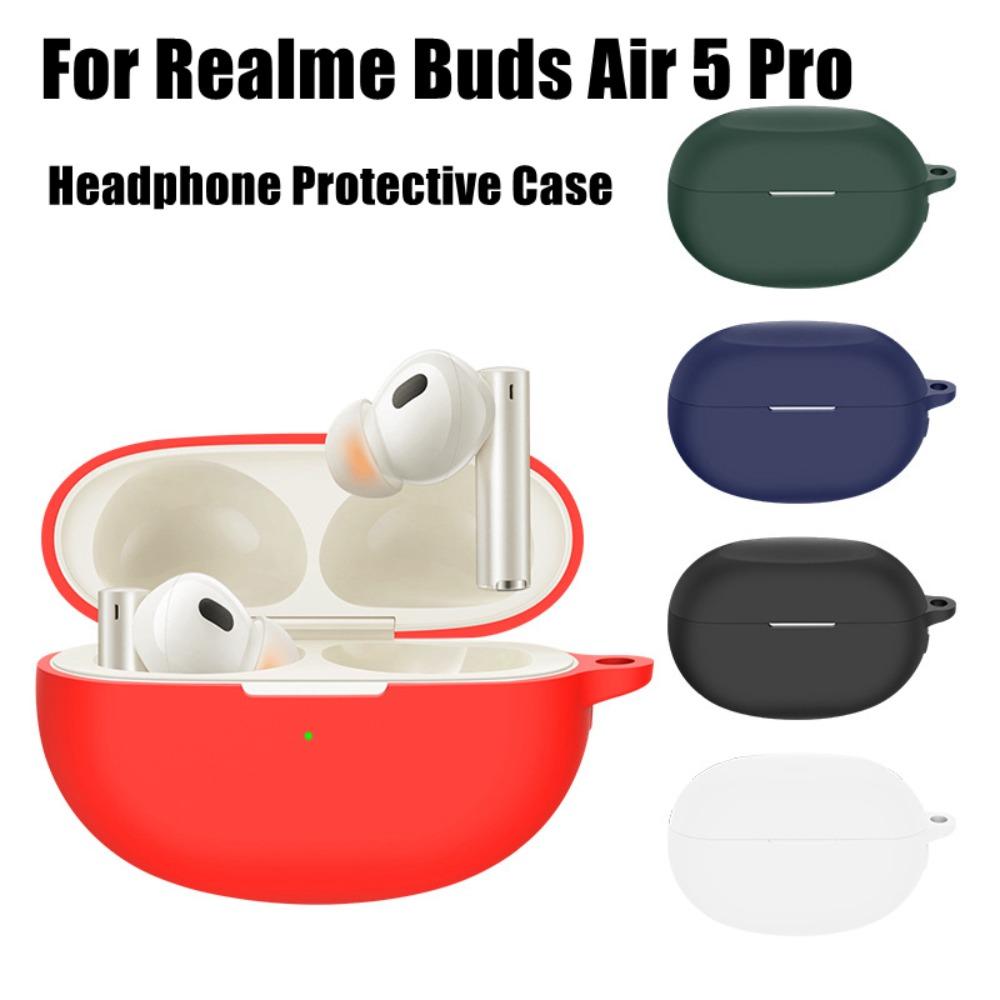 Anti-fall Buds Cover Washable Earbuds Sleeve for Realme Buds Air 5 Pro Home/Travel