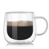 2pcs Transparent Double Wall Glass Cup Set Heat Resistant Tumbler Mug Home Bar Coffee Cup  Drinking