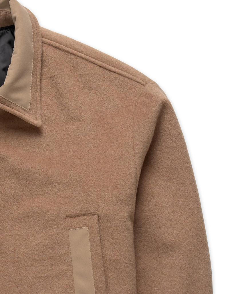 Flawsroom Wool Blend Bomber Jacket Pink Beige