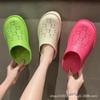 Женские модные шлепанцы с закрытым носком, увеличивающие рост - Летние повседневные на толстой подошве из ЭВА для пляжа