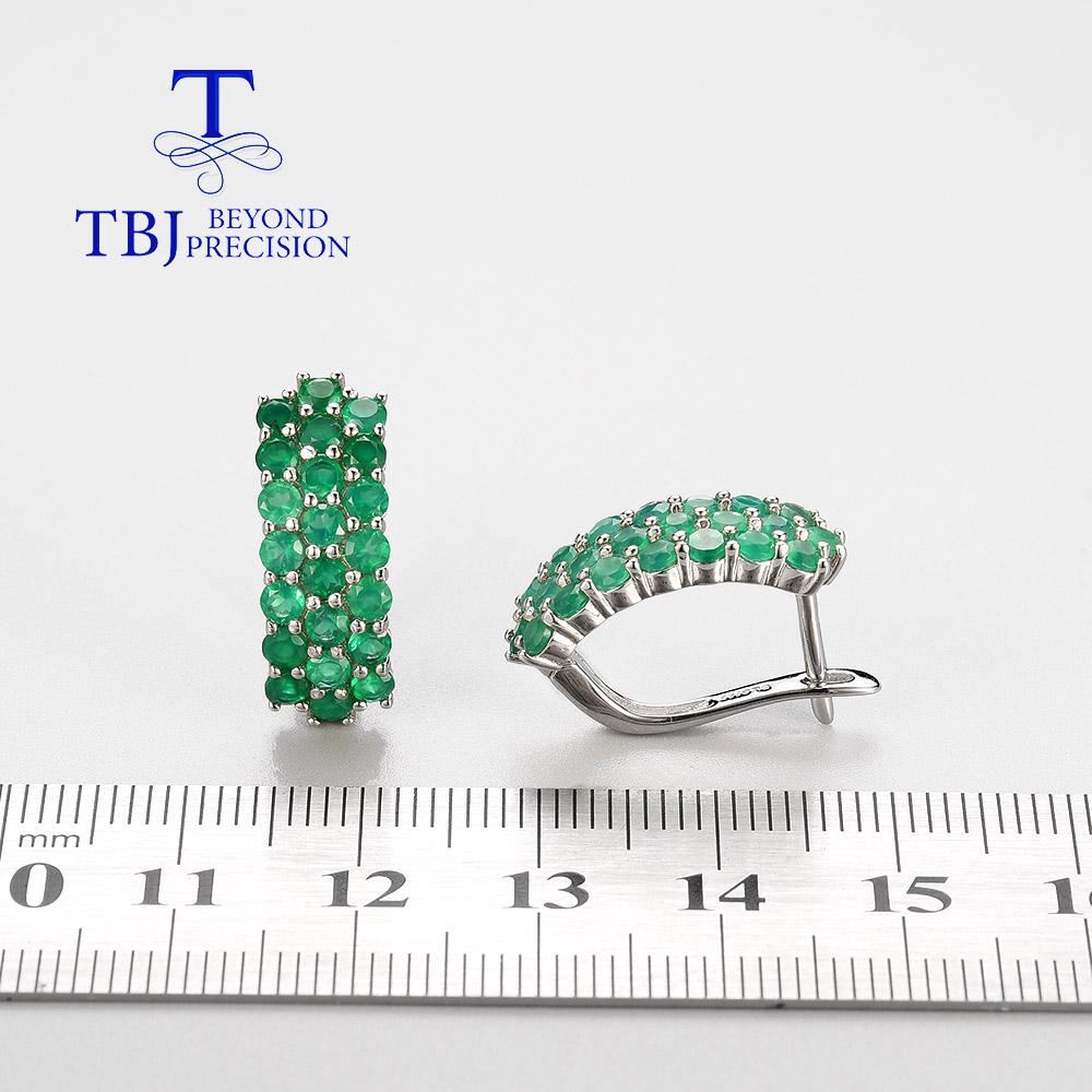 Ювелирные изделия 2022, трендовые серьги-кольца с натуральным зеленым агатом, комплект ювелирных изделий, модные женские изысканные ювелирные изделия из стерлингового серебра 925 пробы