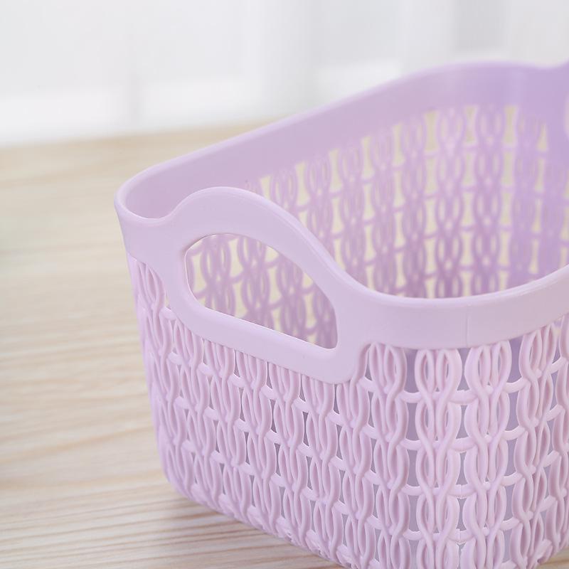 1 шт. полая переносная корзина для хранения кухонная, домашняя, офисная, сложенная вручную, резная, из ротанга, пластиковый органайзер, контейнер
