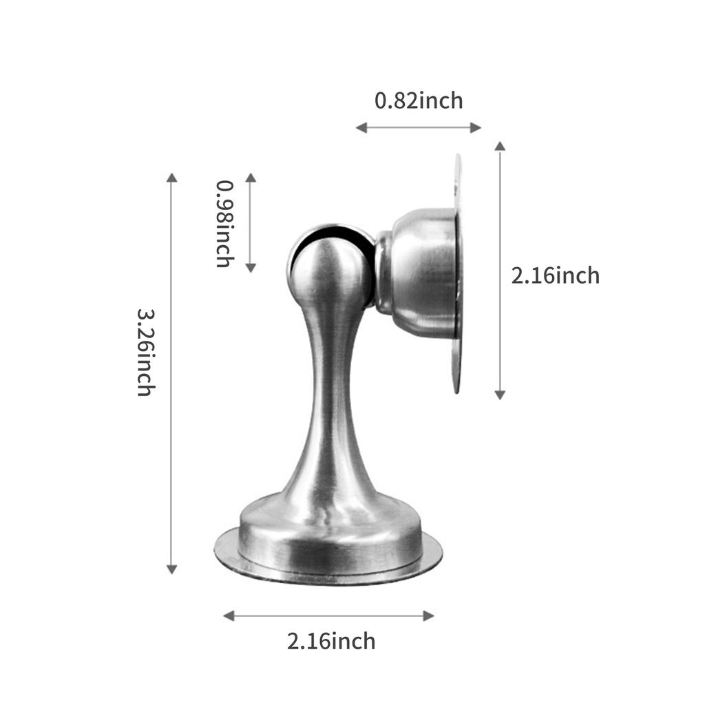 Магнитный дверной стопор Напольное крепление Сверление и самоклеящийся дверной стопор для защиты стен Защитная пленка для стен