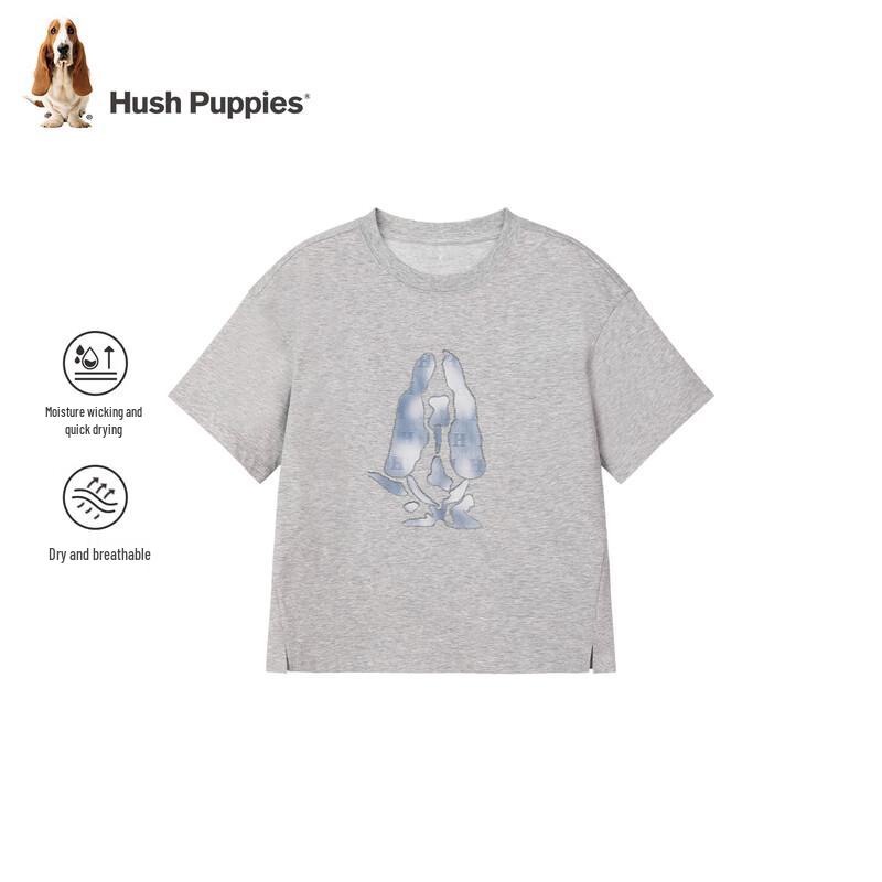 Детская футболка Hush Puppies с коротким рукавом, быстросохнущая
