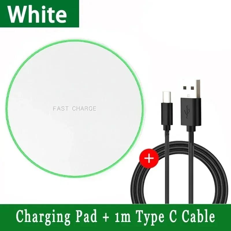 30W Wireless Fast Charger Pad Stand for iPhone 16 15 14 13 12 11 X XR Samsung S22 S21 Xiaomi Phone Quick Chargers Dock Station