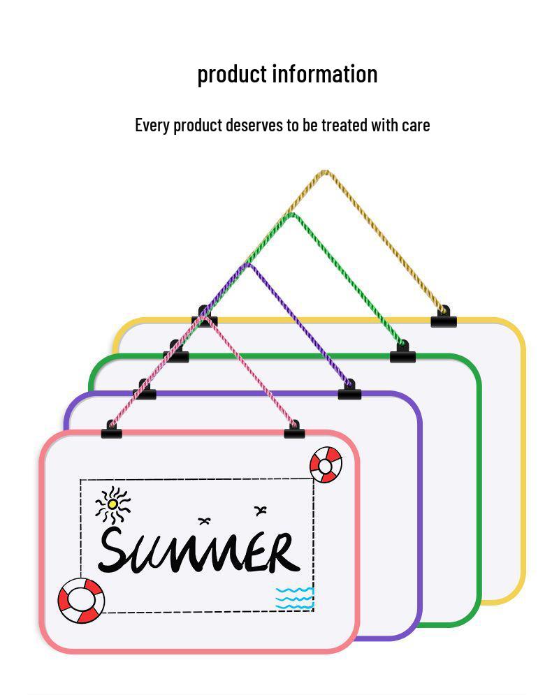 Двусторонняя магнитная мини-доска: Стираемая настенная доска для записей, преподавания и рисования