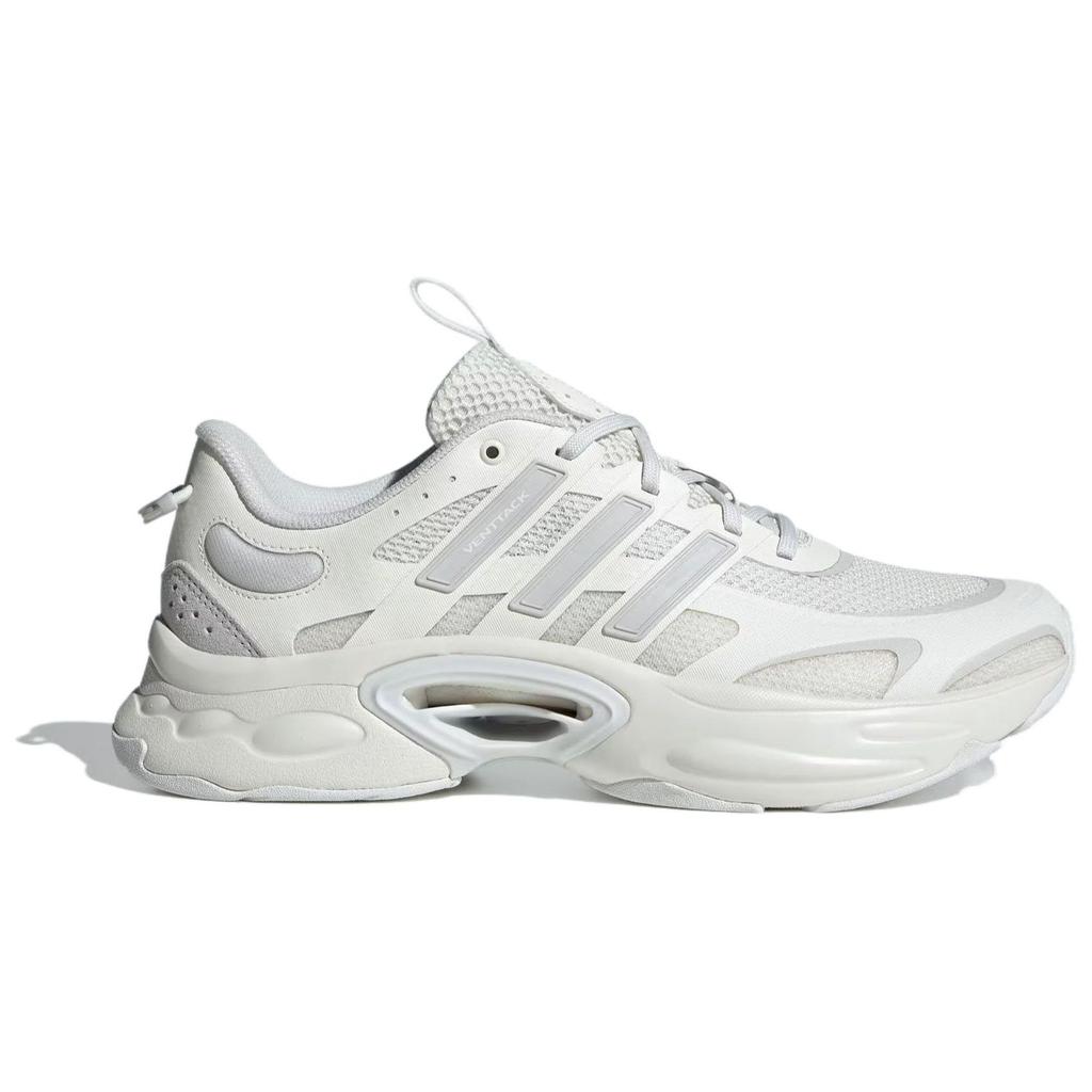 Adidas Climacool Venttack Comfortable Versatile PU Shock Absorbing Durable Low Top Running Shoes Unisex Running Shoes White Silver ID4014